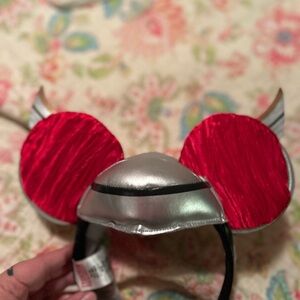 Kids Silver and Red Costume Headband Thor